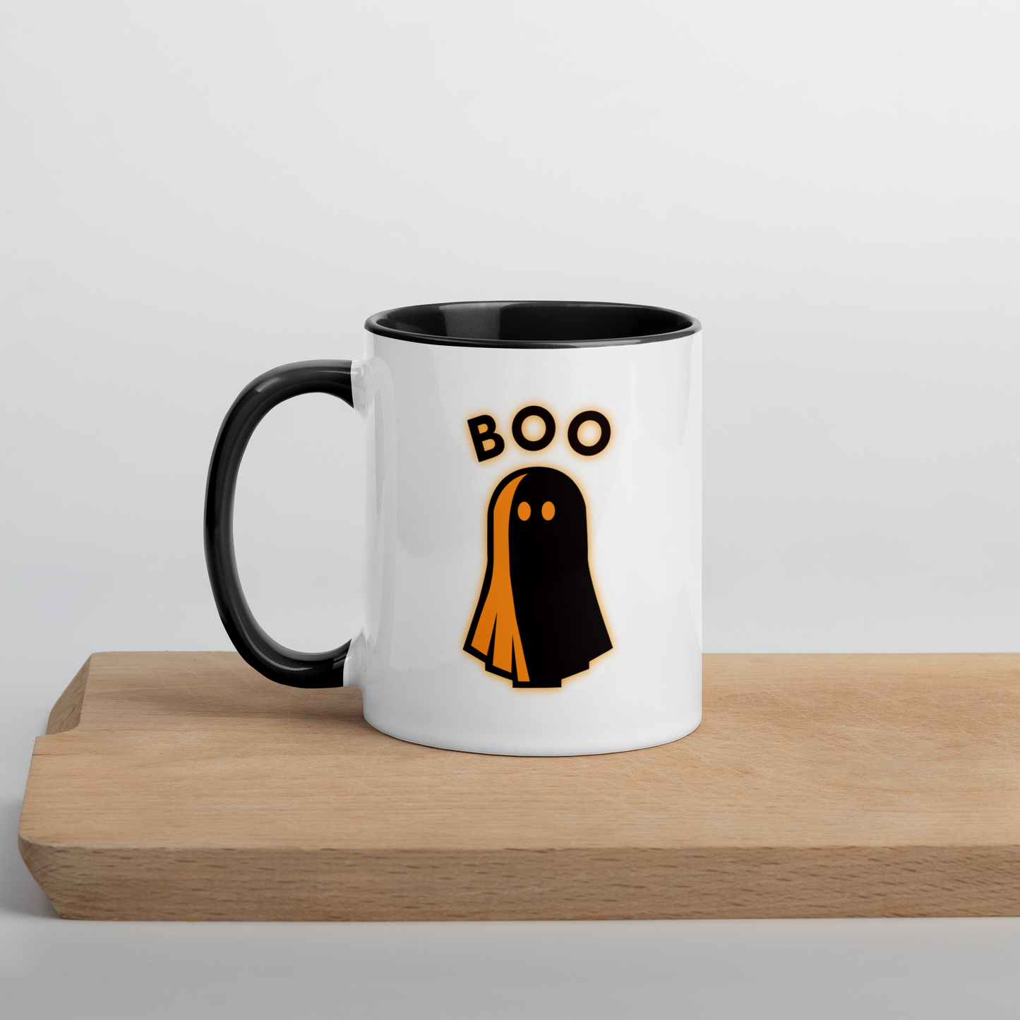 Boo Ghost Mug (Black)